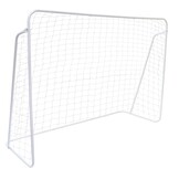 Voetbaldoel - 300x200cm - met net en haringen - wit