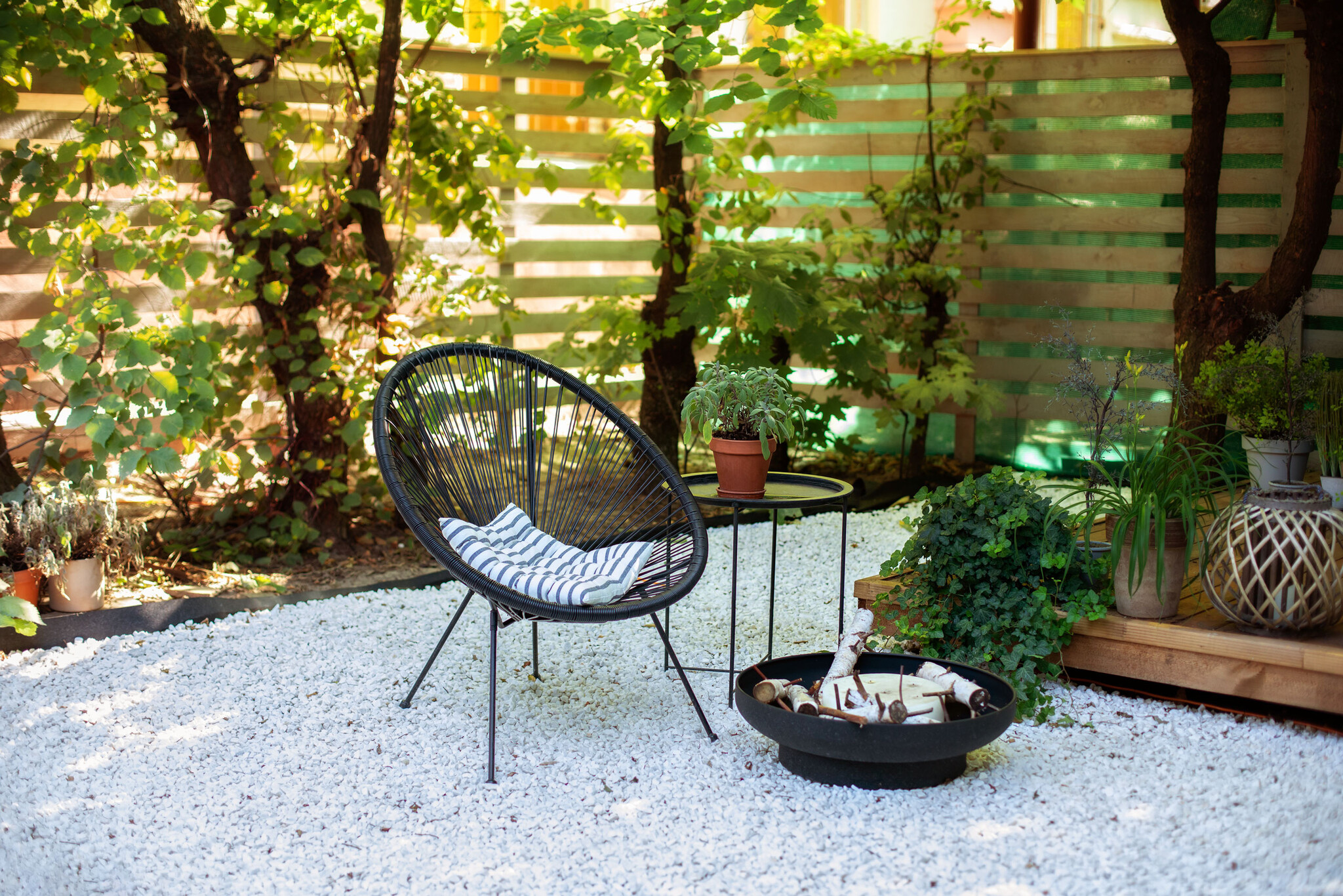 Lounge stoel voor buiten - rattan - 80 x 67 x 60 cm - zwart