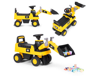 Graafmachine speelgoed - interactief stuur met geluiden - geel
