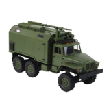 Rc militaire vrachtwagen - 1:16 schaal - vierwielaandrijving - LED-koplampen