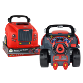 Vrachtwagen speelgoed - rood - 35x33x37 cm - doe-het-zelf set