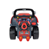 Vrachtwagen speelgoed - rood - 35x33x37 cm - doe-het-zelf set