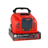 Vrachtwagen speelgoed - rood - 35x33x37 cm - doe-het-zelf set