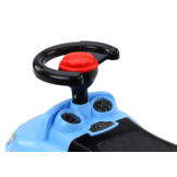 Loopauto - blauw - 62 x 34 x 28 cm - met opbergvak