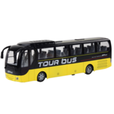 Bestuurbare bus - geel en zwart - 39 x 8 x 12 cm - lichtfunctie