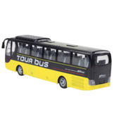 Bestuurbare bus - geel en zwart - 39 x 8 x 12 cm - lichtfunctie