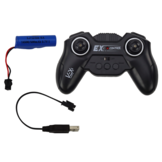 Bestuurbare bus - geel en zwart - 39 x 8 x 12 cm - lichtfunctie