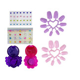 Make up set kinderen - roze eenhoornmotief - 17x17x9 cm - artistieke ontwikkeling