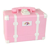 Make up set kinderen - roze eenhoornmotief - 17x17x9 cm - artistieke ontwikkeling