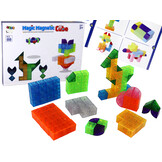 Magnetische puzzel - mix van kleuren - 2x2x2 cm - ontwikkelt handvaardigheden
