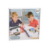 Houten treinbaan - 320 cm lang - incl. accessoires - +3 jaar