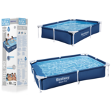 Bestway Steel Pro zwembad - 221x150x43 cm - corrosiebestendig - 1200 liter