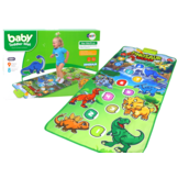 Dansmat - dinosaurusmotief - 150x70 cm - interactief en educatief