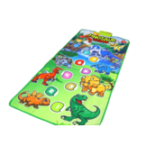 Dansmat - dinosaurusmotief - 150x70 cm - interactief en educatief