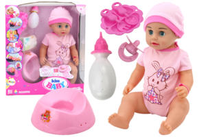 Plaspop - roze boxpakje - interactief - 40 x 17 x 10 cm