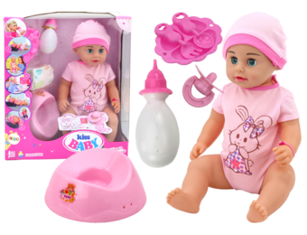 Plaspop - roze boxpakje - interactief - 40 x 17 x 10 cm