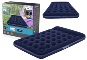 2 persoons luchtbed - ingebouwde voetpomp - 191x137x28 cm - max 300 kg