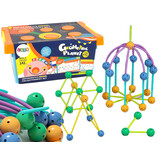 3D constructieve geometrische blokken - 142 stuks - educatief