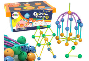 3D constructieve geometrische blokken - 142 stuks - educatief