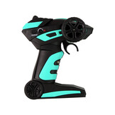 Bestuurbare auto - groen - 24 x 13 x 8 cm - licht en stoom effect