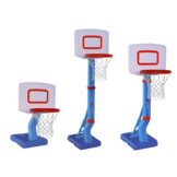 Basketbal standaard - blauw - verstelbaar 70-138 cm - incl. bal en pomp