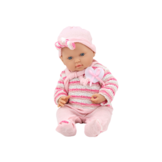 Levensechte babypop - roze kleding - 39 x 18 x 10.5 cm - beweegbaar