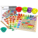 Educatieve puzzel - hout - 30x30x7.5 cm - leer tellen