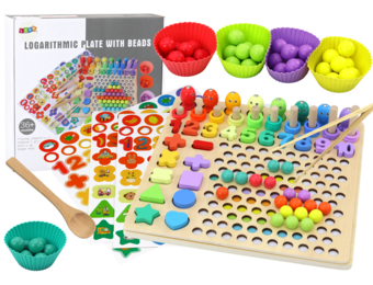 Educatieve puzzel - hout - 30x30x7.5 cm - leer tellen