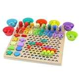 Educatieve puzzel - hout - 30x30x7.5 cm - leer tellen