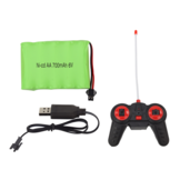 Bestuurbare politieauto - wit - 34 x 15.5 x 9 cm - lichteffecten