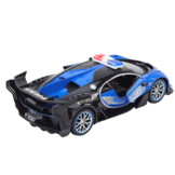 Bestuurbare politieauto - blauw - 1:12 schaal - lichteffecten