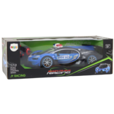 Bestuurbare politieauto - blauw - 1:12 schaal - lichteffecten