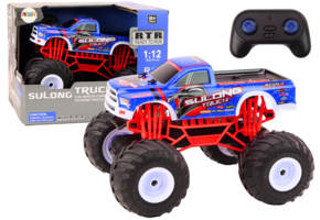 Rc truck - blauw - 1:12 schaal - 33 x 29.5 x 25 cm