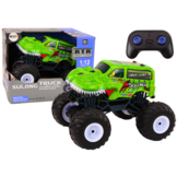 Rc truck - dinosaurusmotief - 1:12 schaal - 12 km/u