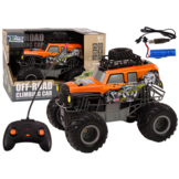 Bestuurbare auto - oranje - 27 x 23 x 21.5 cm - off-road