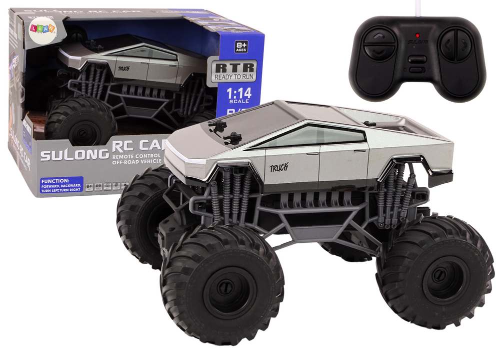 Bestuurbare auto - grijs - 1:14 schaal - off-road