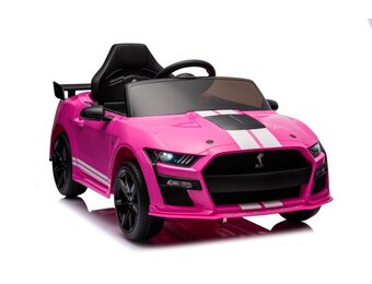 Kinderauto elektrisch - roze - 105x67x47 cm - veiligheidsgordels
