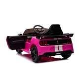 Kinderauto elektrisch - roze - 105x67x47 cm - veiligheidsgordels