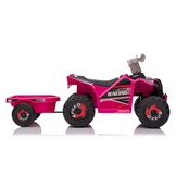 Elektrische kinderquad - roze - 106x41x48 cm - Bluetooth audio