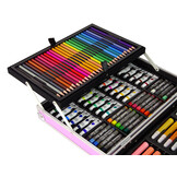 Tekenset kind - 145 onderdelen - roze eenhoorn koffer - vanaf 3 jaar