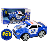 Speelgoed politieauto - blauw - 30x17.5x13 cm - licht en geluidseffecten