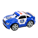Speelgoed politieauto - blauw - 30x17.5x13 cm - licht en geluidseffecten