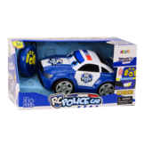 Speelgoed politieauto - blauw - 30x17.5x13 cm - licht en geluidseffecten