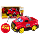 Bestuurbare auto - rood - 30 x 17.5 x 13 cm - licht en geluid