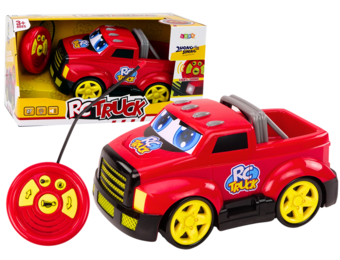 Bestuurbare auto - rood - 30 x 17.5 x 13 cm - licht en geluid