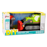 Speelgoed graafmachine - groen - 27,5x18x13,5 cm - incl. gereedschap