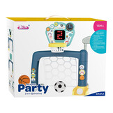 Basket & voetbal doel in 1 - 3-in-1 spel - lichtgewicht - CE-gecertificeerd