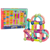 Magnetische bouwstenen - 66 stuks - felle kleuren - 3D constructies