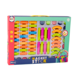 Magnetische bouwstenen - 66 stuks - felle kleuren - 3D constructies