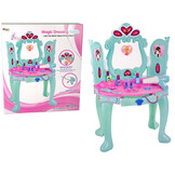 Kaptafel kind - mintkleurig - 73x43.5x31.5 cm - met accessoires